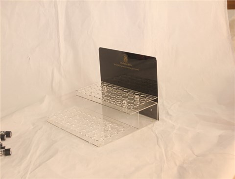 双层透明亚克力口红展示架