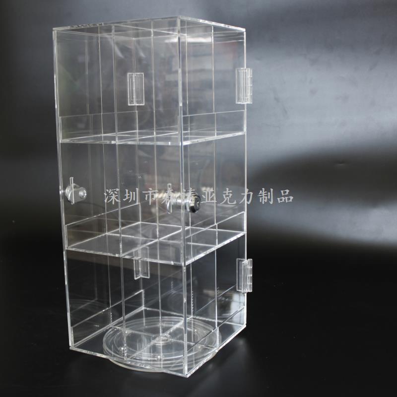 旋转双门亚克力展示柜